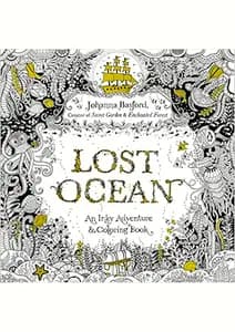 Lost Ocean: An Inky Adventure and Coloring Book for Adults
