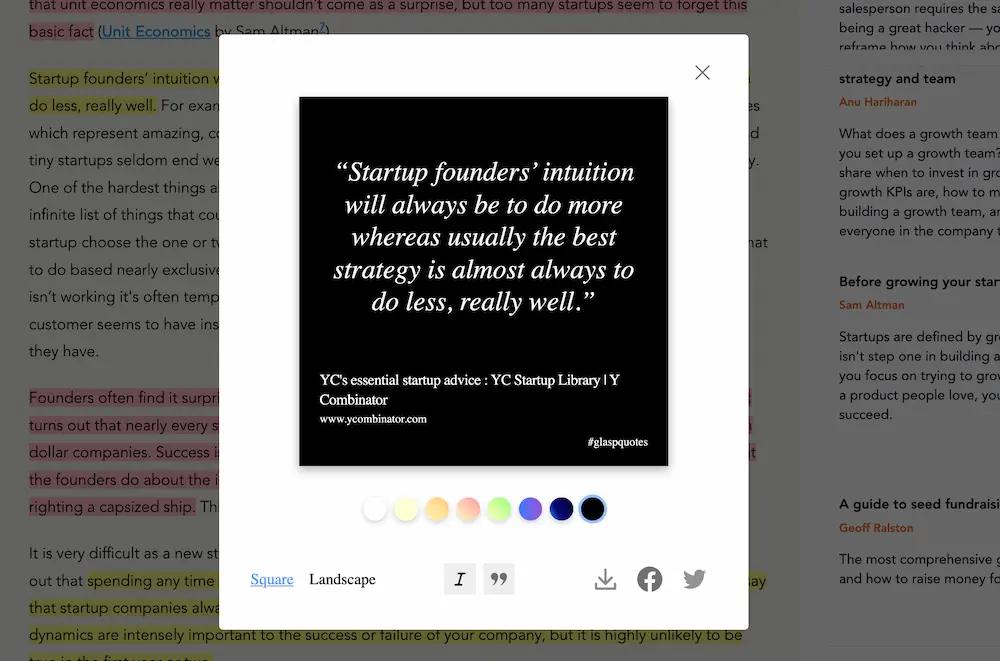 Generate & Share Beautiful Quoteshots in One Click