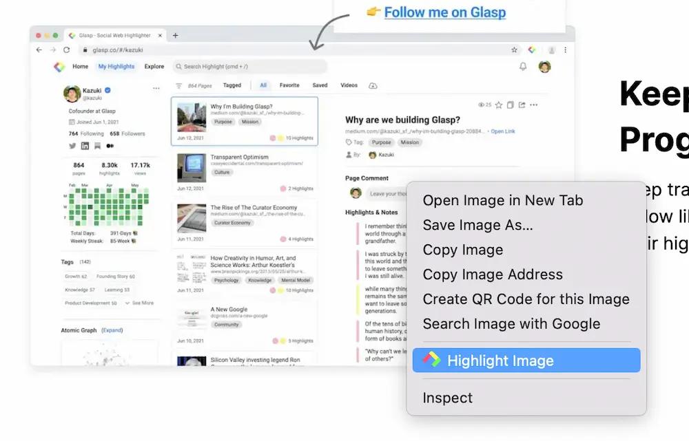 Highlight Images on the Web