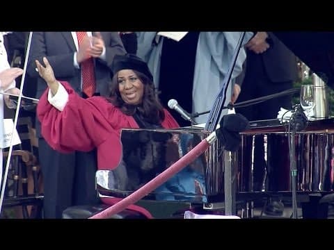 Aretha Franklin sings National Anthem at Harvard Commencement 2014 thumbnail