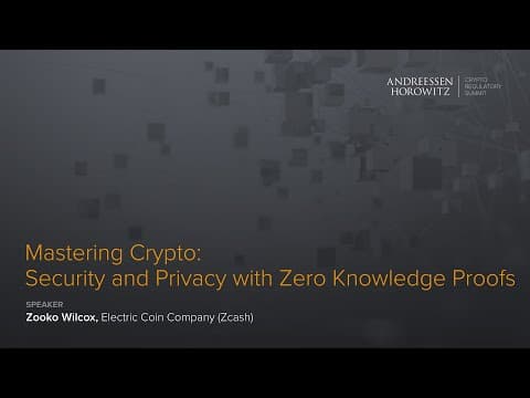 Security and Privacy for Crypto with Zero-Knowledge Proofs thumbnail