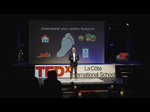 Empowering schools to shrink our carbon footprint | C. Sanchez | TEDxLa Cote International School thumbnail
