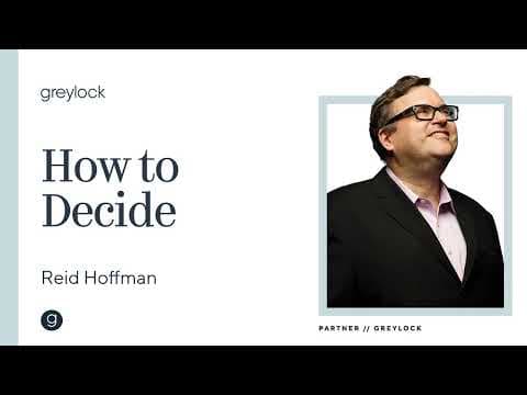 Reid Hoffman | How to Decide thumbnail