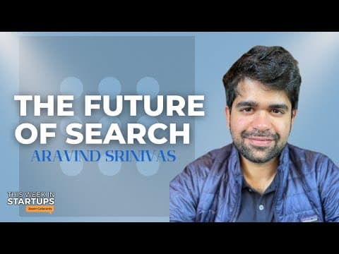 Creating the future of search and competing vs Google with Perplexity AI’s Aravind Srinivas | E1770 thumbnail