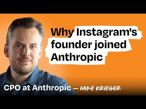 Anthropic's CPO on what comes next | Mike Krieger (co-founder of Instagram) thumbnail