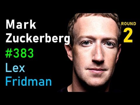 Mark Zuckerberg: Future of AI at Meta, Facebook, Instagram, and WhatsApp | Lex Fridman Podcast #383 thumbnail