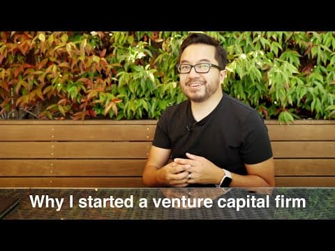 Why I started a VC firm- "Too much money chasing too few good people and ideas" is totally wrong thumbnail