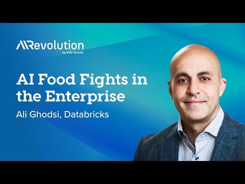 AI Food Fights in the Enterprise with Databricks' Ali Ghodsi thumbnail