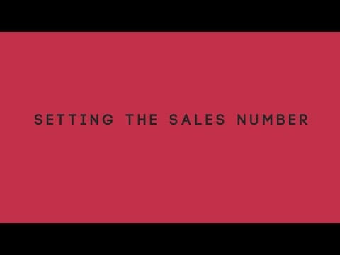 Setting the Sales Number thumbnail