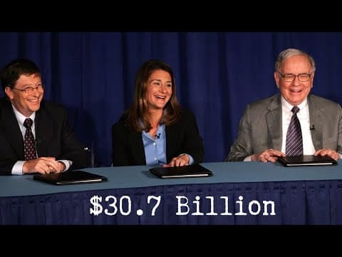 Warren Buffett Pledges $30.7 Billion To The Bill & Melinda Gates Foundation | June 26, 2006 thumbnail