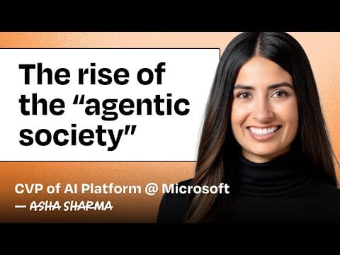 How 80,000 companies build with AI: Products as organisms and the death of org charts | Asha Sharma thumbnail