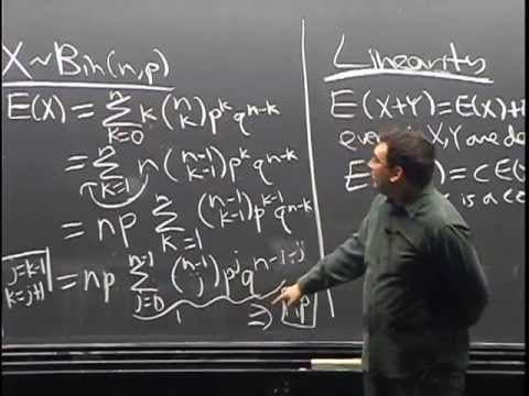 Lecture 9: Expectation, Indicator Random Variables, Linearity | Statistics 110 thumbnail
