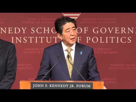 A public address by Shinzo Abe, Prime Minister of Japan | Institute of Politics thumbnail
