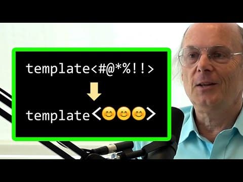 Bjarne Stroustrup: C++ Concepts - Constraints on Template Parameters thumbnail