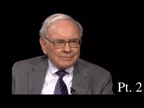 Warren Buffett | Charlie Rose | Pt. 2 | July 11, 2006 thumbnail