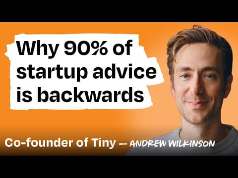 I’ve run 75+ businesses. Here’s why you’re probably chasing the wrong idea. | Andrew Wilkinson thumbnail