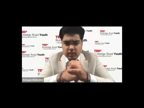 Youth Diplomacy: Leading Today, Shaping Tomorrow | Armaan Malhotra | TEDxRutlege Road Youth thumbnail