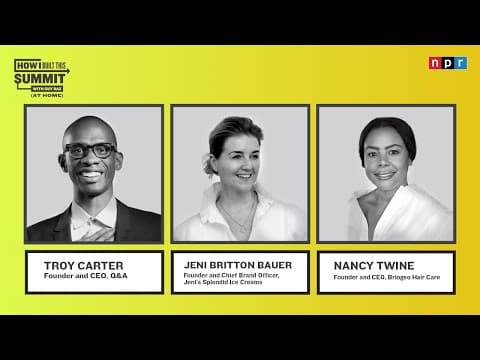 Marketing Secrets from Founders of Jeni's Ice Creams, Briogeo and Q&A | How I Built This | NPR thumbnail