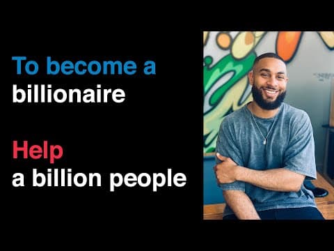 To become a billionaire, help a billion people | Career Karma helps you find a coding bootcamp thumbnail