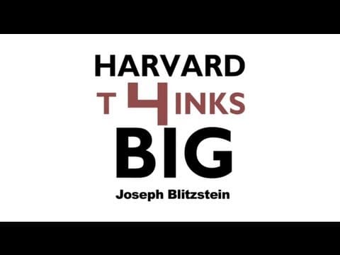 Joseph Blitzstein: "The Soul of Statistics" | Harvard Thinks Big 4 thumbnail