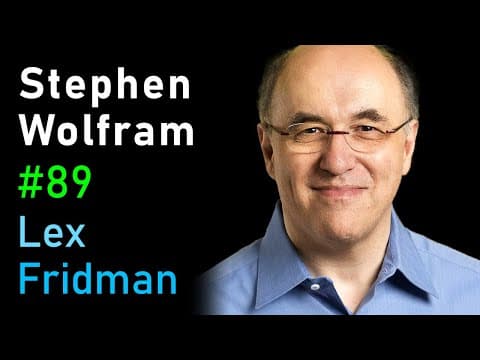 Stephen Wolfram: Cellular Automata, Computation, and Physics | Lex Fridman Podcast #89 thumbnail