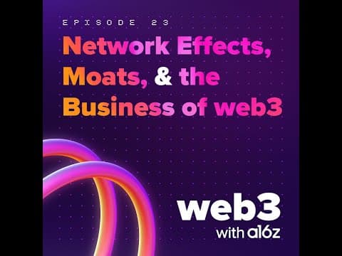 ep 25 – Network Effects, Moats, & the Business of web3 thumbnail