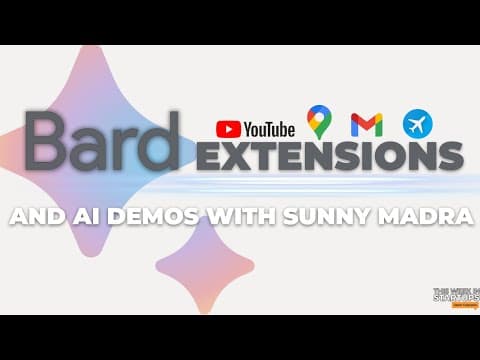 Google Bard Extensions and AI demos with Sunny Madra | E1816 thumbnail