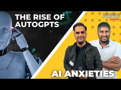 The rise of AutoGPTs and AI anxieties with Sunny Madra and Vinny Lingham | E1720 thumbnail