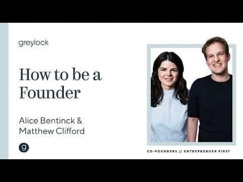 Alice Bentinck and Matt Clifford | How To Be A Founder thumbnail
