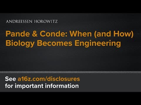 Pande & Conde: When (and How) Biology Becomes Engineering thumbnail