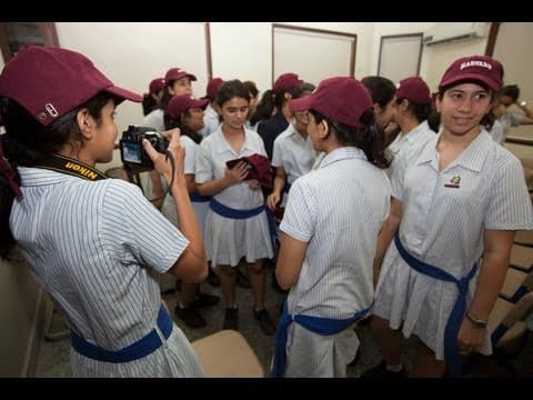 President Faust Visits the JB Petit High School for Girls, in Mumbai, India thumbnail
