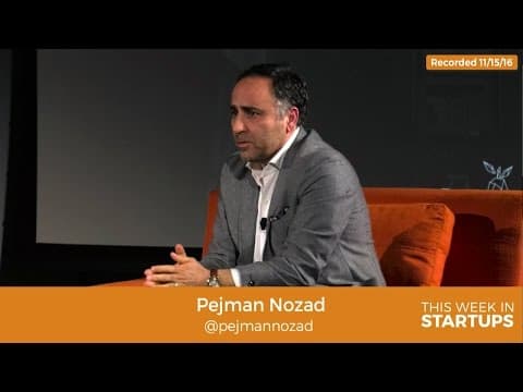 Pear's Pejman Nozad: Top investor in co's like Dropbox & Zoosk reveals what he looks for in founders thumbnail