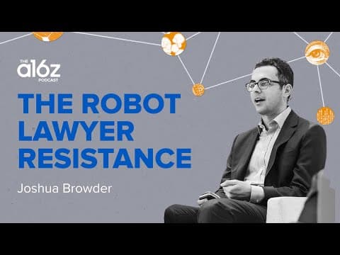 The Robot Lawyer Resistance with Joshua Browder of DoNotPay thumbnail
