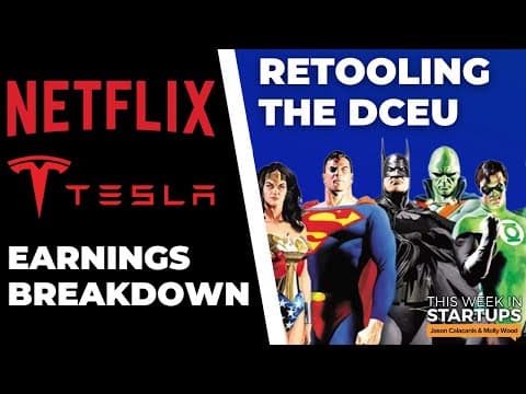 Tesla + Netflix Q3 earnings, Kevin Hart's VC fund, Twitter ideas, revamping the DCEU | E1591 thumbnail