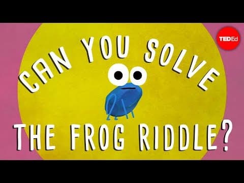 Can you solve the frog riddle? - Derek Abbott thumbnail