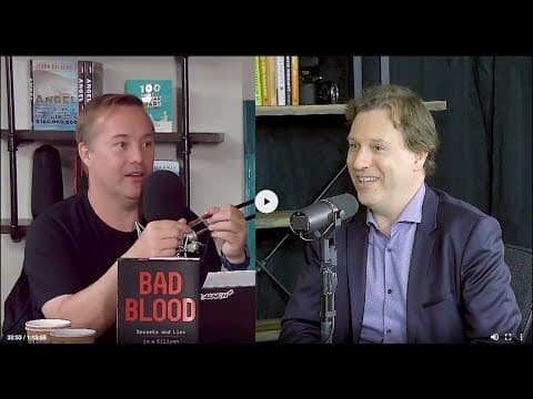The Theranos Story: how WSJ's John Carreyrou revealed fraud & deception in "BAD BLOOD" E828 thumbnail